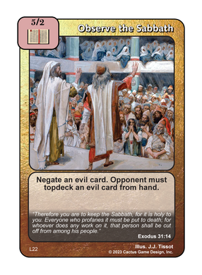 Observe the Sabbath (L Deck) - Your Turn Games