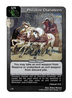 Philistine Charioteers (L Deck) - Your Turn Games
