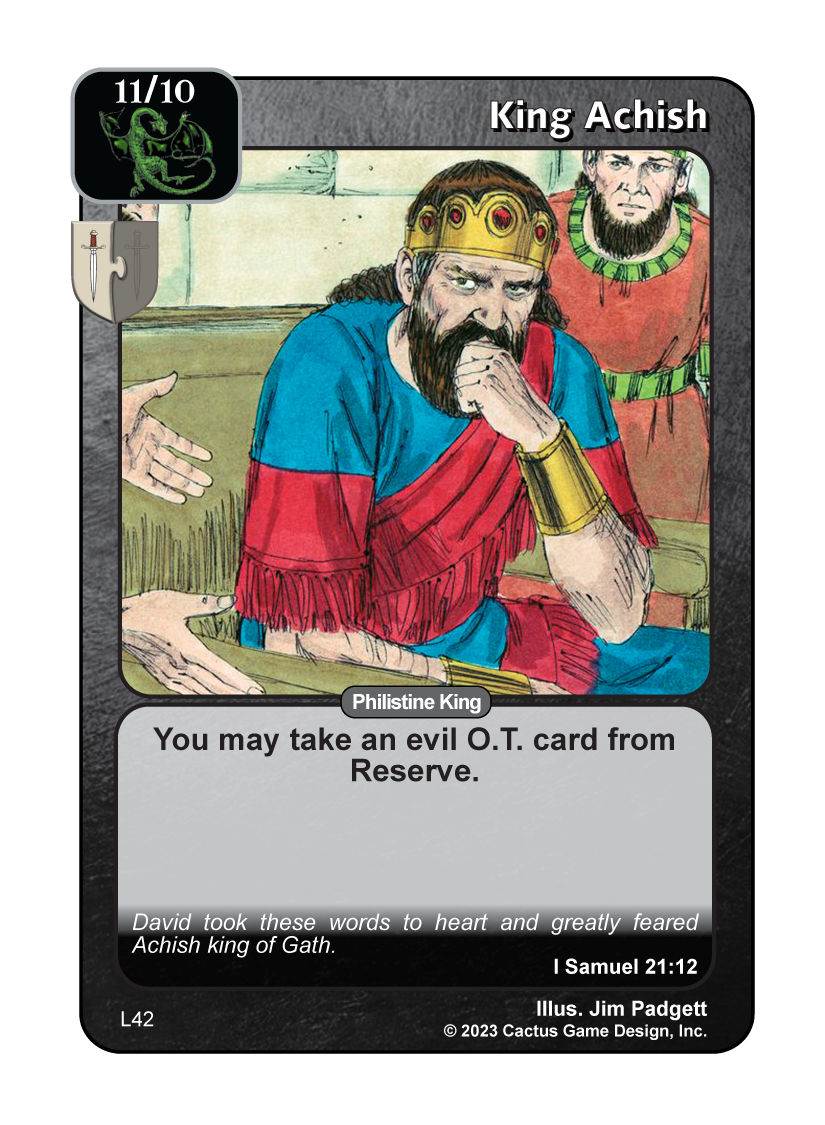 King Achish (L Deck) - Your Turn Games