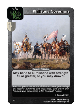Philistine Governors (L Deck) - Your Turn Games