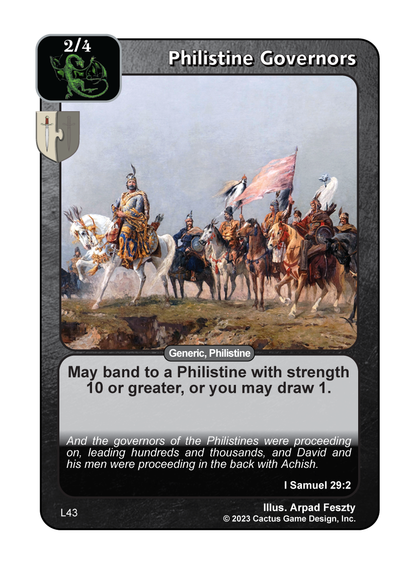 Philistine Governors (L Deck) - Your Turn Games