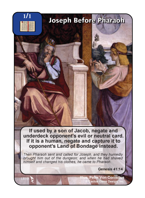 Joseph Before Pharaoh (Legacy Rare) - Your Turn Games