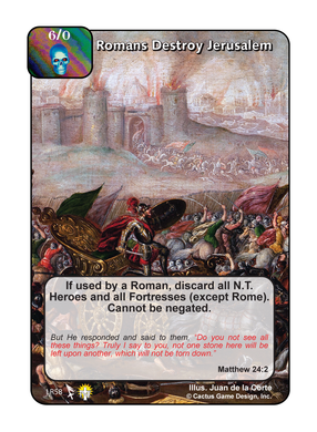 Romans Destroy Jerusalem (Legacy Rare) - Your Turn Games
