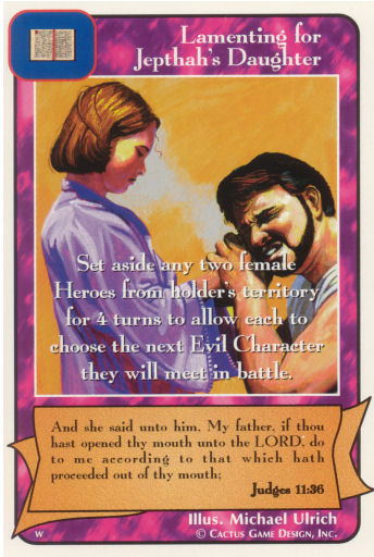 Lamenting for Jepthah's Daughter (Wo) - Your Turn Games