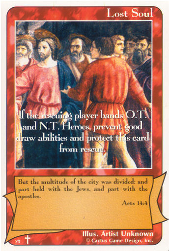 Lost Soul (Acts 14:4) “Same Testament” (RoA) - Your Turn Games