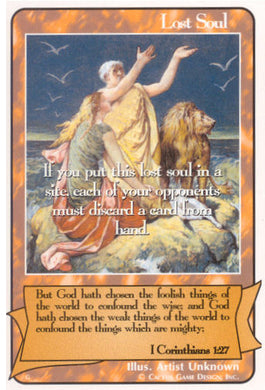 Lost Soul (I Corinthians 1:27) “Site Discard” (G Deck) - Your Turn Games