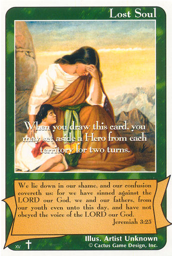 Lost Soul (Jeremiah 3:25) “Shame” (RoA) - Your Turn Games