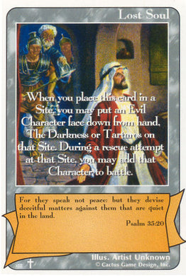 Lost Soul (Psalm 35:20) “Site Guard” (RoA) - Your Turn Games