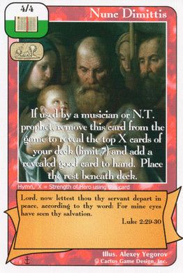 Nunc Dimittis (Di) - Your Turn Games