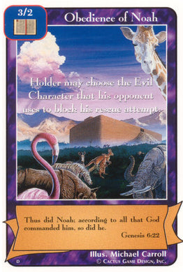 Obedience of Noah (D Deck) - Your Turn Games