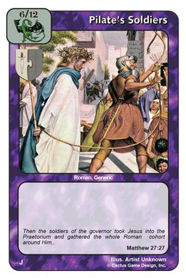 Pilate's Soldiers (J Deck) - Your Turn Games