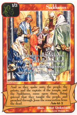 Sadducees (G Deck) - Your Turn Games