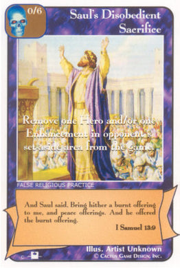 Saul's Disobedient Sacrifice (Pi) - Your Turn Games