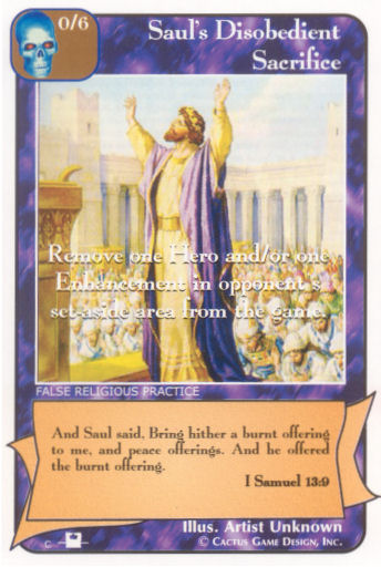 Saul's Disobedient Sacrifice (Pi) - Your Turn Games