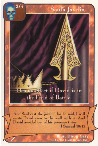 Saul's Javelin (Wa) - Your Turn Games