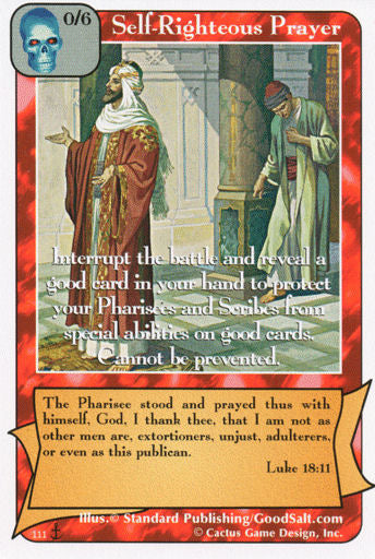 Self-Righteous Prayer (Di) - Your Turn Games