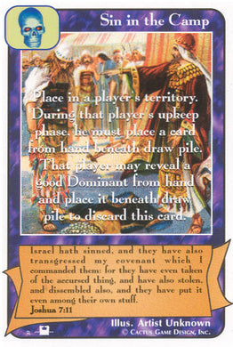 Sin in the Camp (Pi) - Your Turn Games