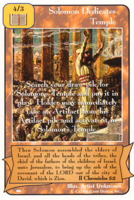 Solomon Dedicates Temple (Ki) - Your Turn Games