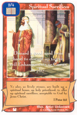 Spiritual Sacrifices (Pi) - Your Turn Games