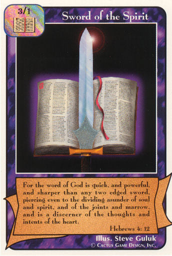 Sword of the Spirit (B Deck) - Your Turn Games