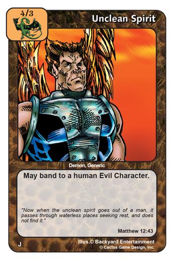 Unclean Spirit (J Deck) - Your Turn Games