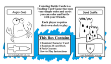 Coloring Battle Cards:  Starter Deck (Knights theme) - Your Turn Games