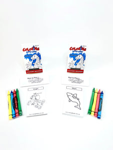 Coloring Battle Cards:  Starter Decks Bundle (Knights & Pirates/Sea theme) - Your Turn Games