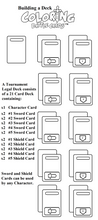 Coloring Battle Cards:  Starter Deck (Knights theme) - Your Turn Games