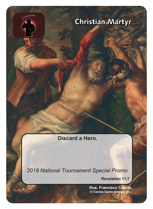 Christian Martyr (2019 National Promo - 3rd Place) (Promo) - Your Turn Games