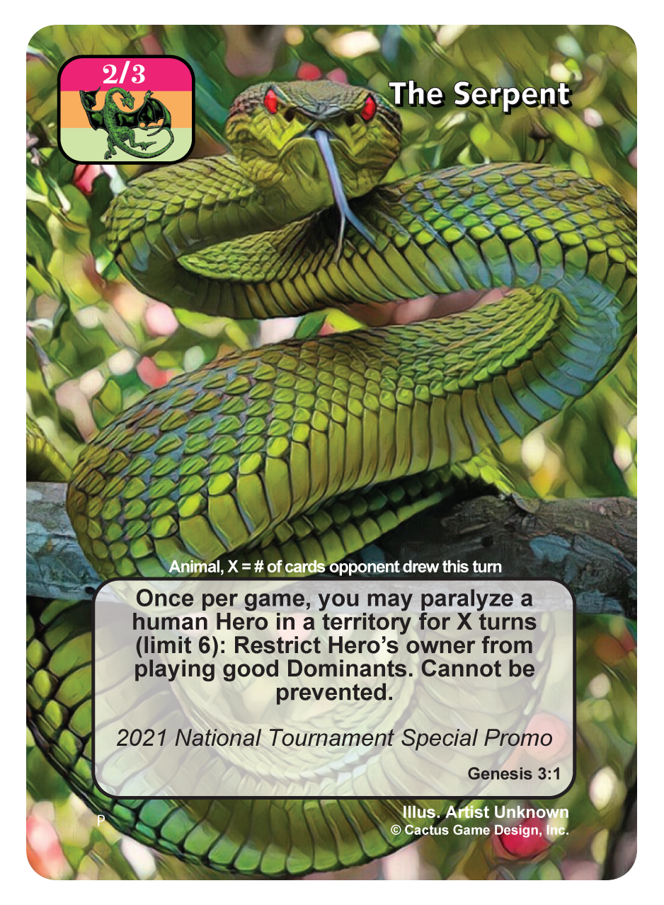 The Serpent (2021 National - 3rd Place) (Promo) - Your Turn Games