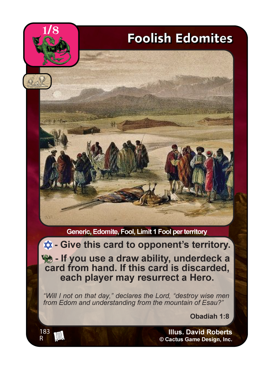 Foolish Edomites (PoC) - Your Turn Games
