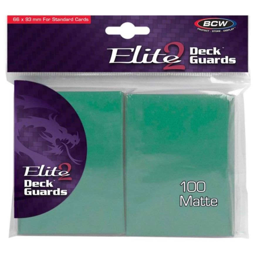 BCW Elite 2 Deck Guards (Matte) - 100 Count - Your Turn Games