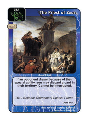The Priest of Zeus (2019 National Promo - Topcut) (Promo) - Your Turn Games