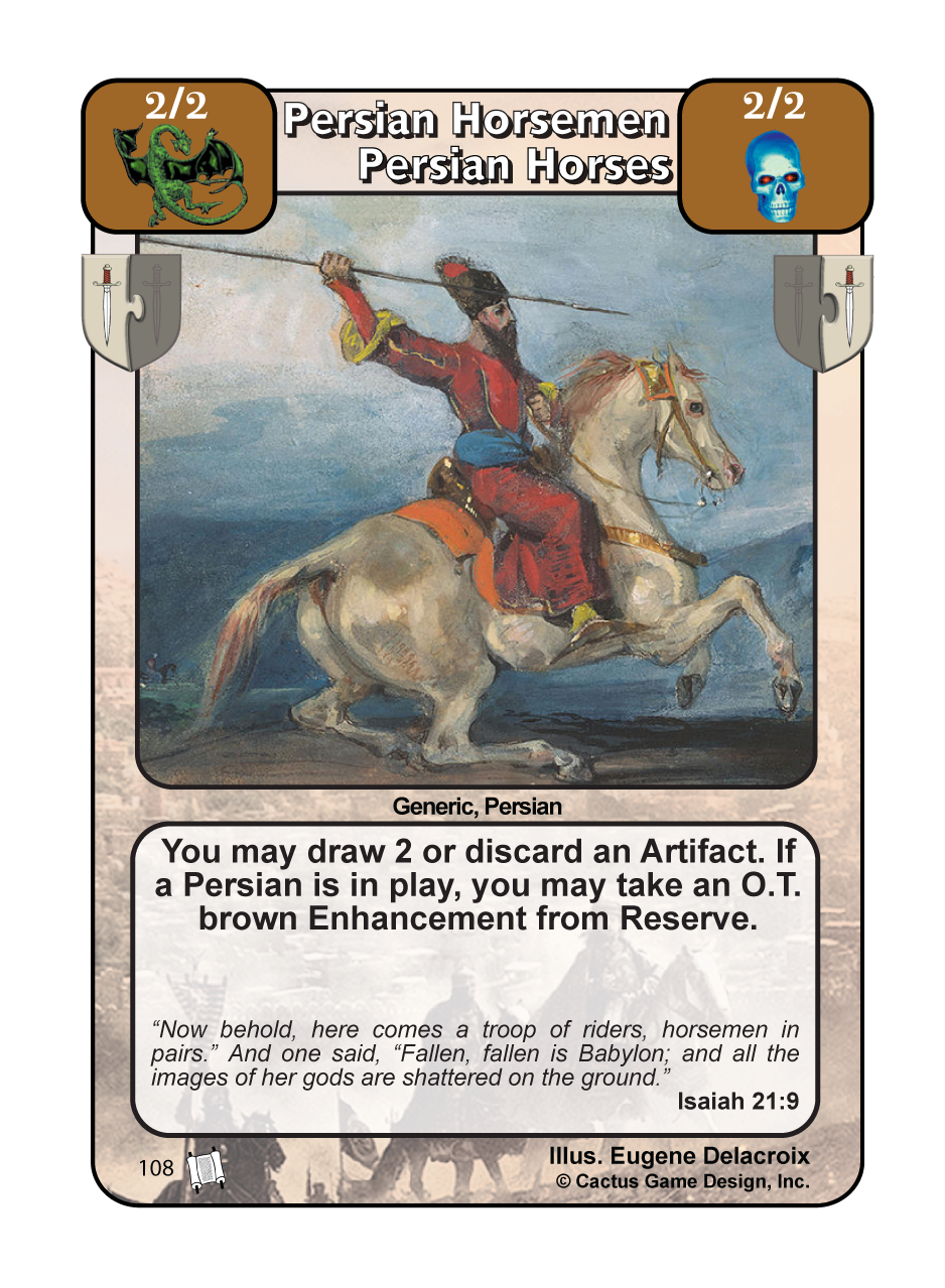 Persian Horsemen / Persian Horses (PoC) - Your Turn Games